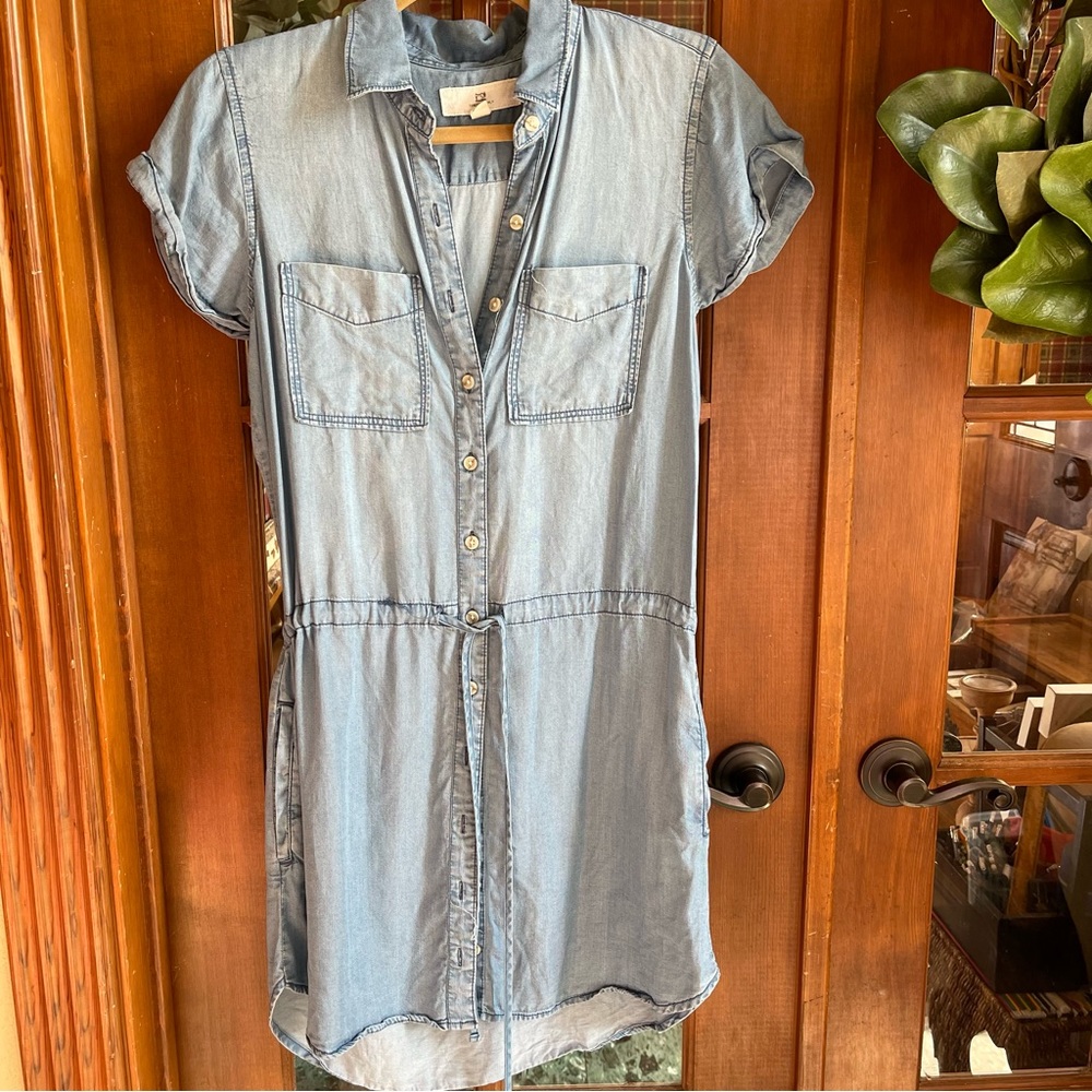 Thread & Supply Chambray Drawstring Waistline Den… - image 4